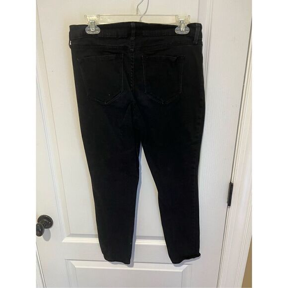 Old Navy Pop Rockstar mid-rise Black Jeans with distressing - Picture 5 of 9